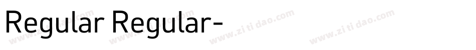Regular Regular字体转换